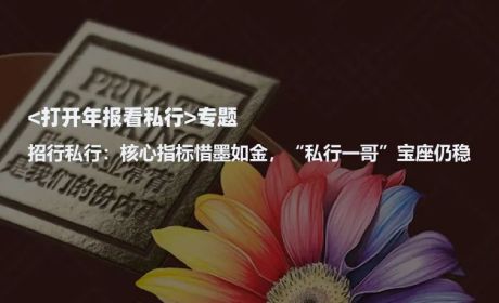 招商银行私行:核心指标惜墨如金，“私行一哥”宝座仍稳